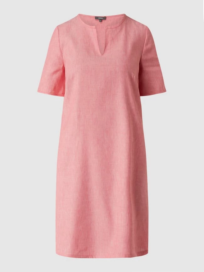 Montego Kleid Mit Leinen-Anteil - Pink Meliert 2 Montego Kleid Mit Leinen-Anteil - Pink Meliert – Bild 2