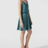 Unique Cocktailkleid In Wickel-Optik - Mint