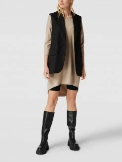 MOSS COPENHAGEN Strickkleid In Knielänge - Sand