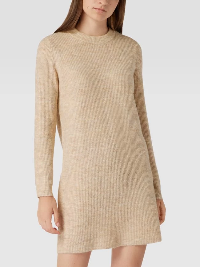 Pieces Kleid In Strick-Optik Modell 'ELLEN' - Beige 4 Pieces Kleid In Strick-Optik Modell 'ELLEN' - Beige – Bild 4