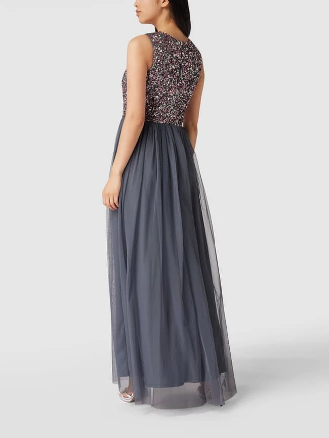 LACE & BEADS Abendkleid Mit Paillettenbesatz - Dunkelgrau 5 LACE & BEADS Abendkleid Mit Paillettenbesatz - Dunkelgrau – Bild 5