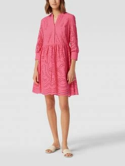 Vila-shop 9 Jake*s Collection Knielanges Kleid Mit Französischen Eingrifftaschen - Pink
