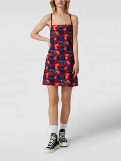 Tommy Jeans Minikleid Mit Floralem Muster - Rot