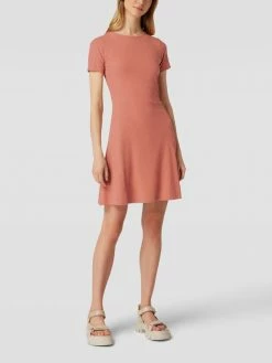 Only Minikleid In Ripp-Optik - Hellrosa