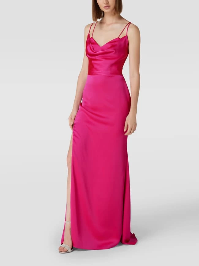 Vera Wang Bride Abendkleid Mit Gehschlitz Modell 'Nathalie' - Fuchsia 4 Vera Wang Bride Abendkleid Mit Gehschlitz Modell 'Nathalie' - Fuchsia – Bild 4