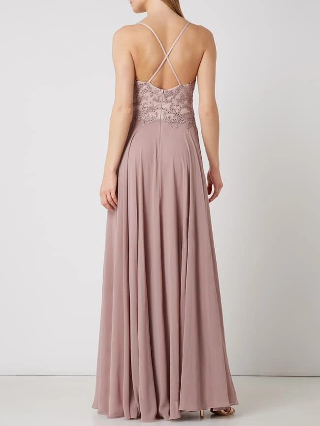 Mascara Abendkleid Mit Pailletten - Mauve 4 Mascara Abendkleid Mit Pailletten - Mauve – Bild 4