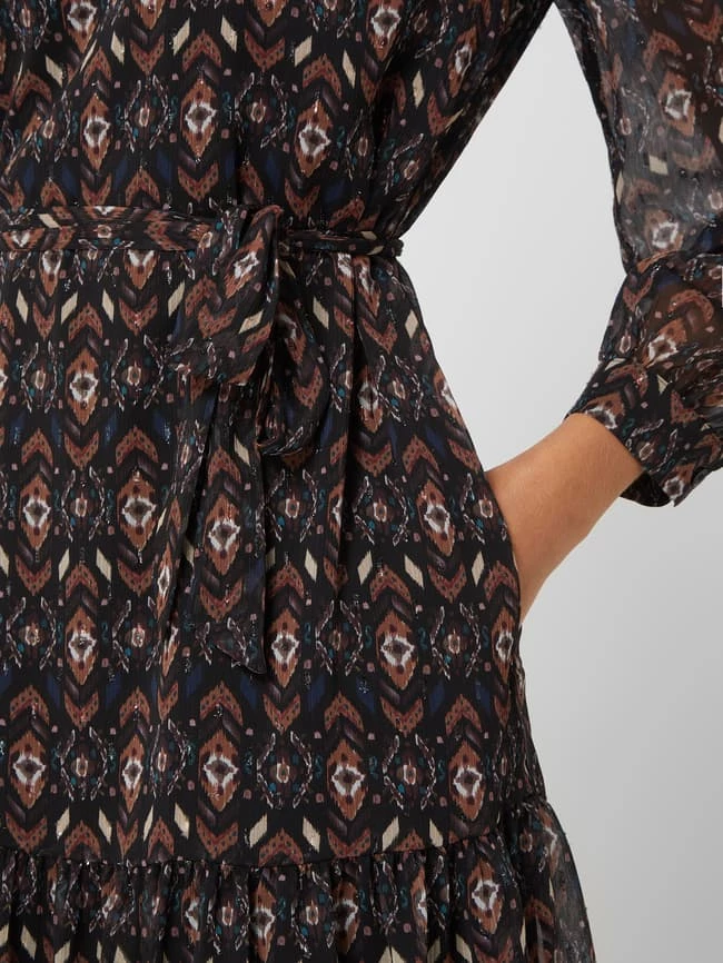 Oui Kleid Mit Effektgarn - Schwarz 3 Oui Kleid Mit Effektgarn - Schwarz – Bild 3