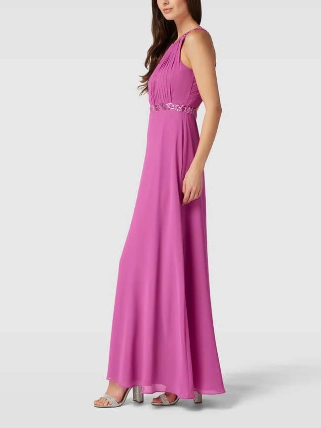 V.M. Abendkleid Mit Neckholder - Pink 4 V.M. Abendkleid Mit Neckholder - Pink – Bild 4